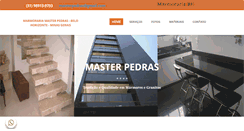 Desktop Screenshot of marmorariamasterpedras.com.br